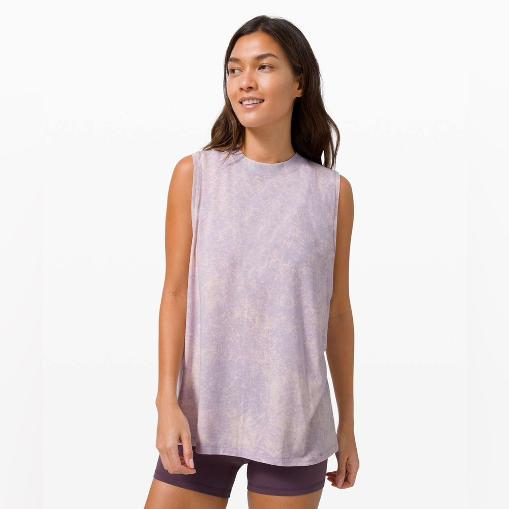 Like new Lululemon All Yours Tank cloudy faint wash lavender